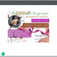 Le cancer du sein artherapie de groupe art therapie oise senlis compiegne le plessis belleville crepy en valois 60800 60300 60330 60440