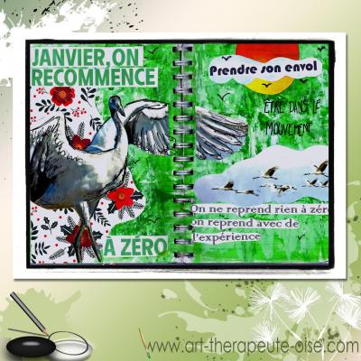 On recommence a zero journal creatif art therapie
