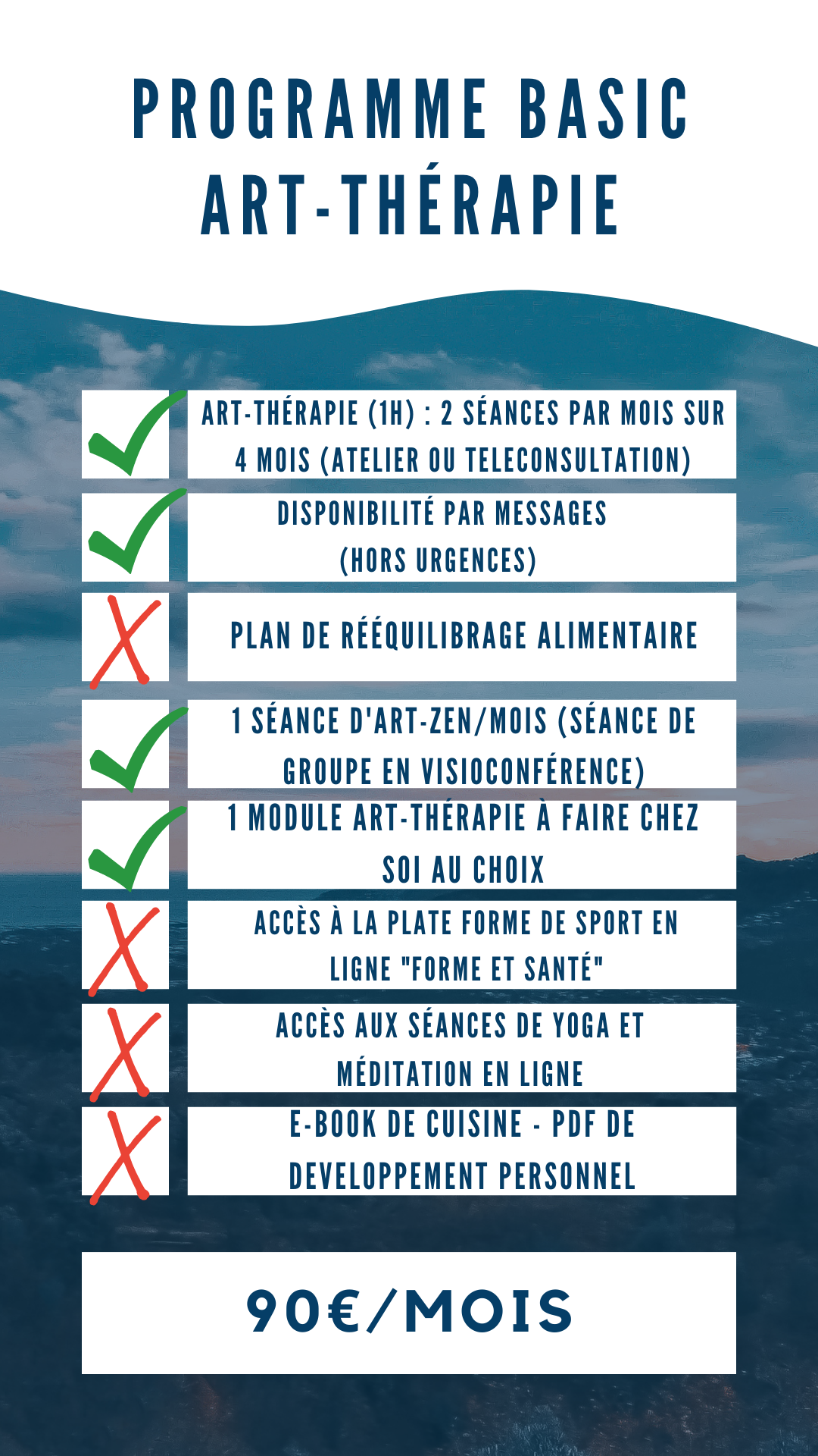 Tarif programme art therapie