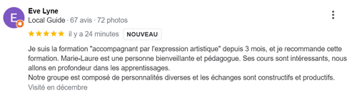 Temoignage coaching art therapie formation accompagnant par l expression artistique